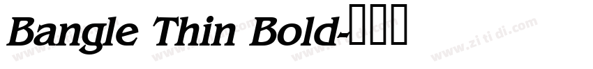Bangle Thin Bold字体转换